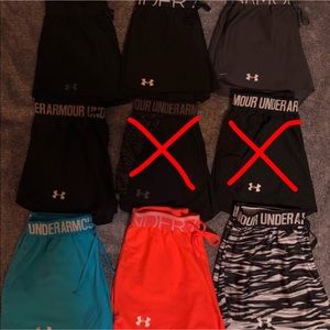 7 pairs of Under Armour shorts